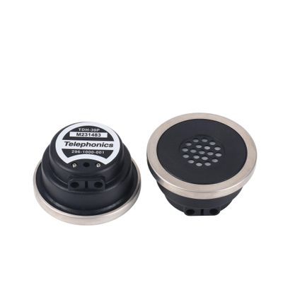 Pryqutia Air Conduction Earphone Speaker, TDH39 Audiometer Headset Replacement, Black, Single Unit