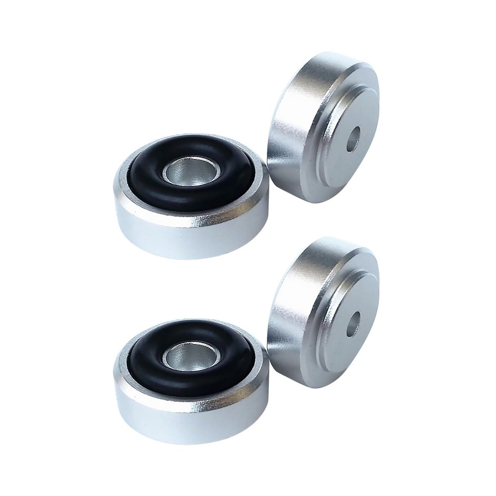 4pcs 20x8mm Silver Isolation Feet Stand for CD Turntable Radio AMP Amplifier Accessories