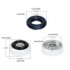 4pcs 20x8mm Silver Isolation Feet Stand for CD Turntable Radio AMP Amplifier Accessories view 2