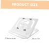 OSALADI Ergonomic Laptop Stand for Desk Portable Folding Notebook Holder for Home Office Compatible with Lenovo Adjustable Height Lightweight Design view 2