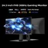 KTC 24.5 Inch 300Hz Gaming Monitor - FHD 1080P Fast IPS PC Monitor Gaming 1ms, Adaptive Sync, HDR, 240Hz Monitors Gamer with Display Port1.4x1 HDMI 2.0x2, 119% sRGB, VESA Mount, DP Cable, H25Y7 view 3