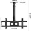 TV Ceiling Rack, Adjustable, 360 Rotating Bracket Universal Display Rack TV Wall Bracket Mount,One Color 0.5 1M view 2