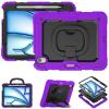 Anti-yellowing tablet cover Compatible with iPad Air 11 Inch (M3) 2025 Case with Pencil Holder+Screen Protector, Full Body Protective Rugged Cover Rotating Handle Silicone Case Stylus pen holder table view 1