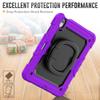 Anti-yellowing tablet cover Compatible with iPad Air 11 Inch (M3) 2025 Case with Pencil Holder+Screen Protector, Full Body Protective Rugged Cover Rotating Handle Silicone Case Stylus pen holder table view 3