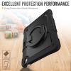 Anti-yellowing tablet cover Compatible with iPad Air 13 Inch M2 2024 Full Body Protective Case with Pencil Holder+Screen Protector, Heavy Duty Rugged Cover Rotating Handle Silicone Case Stylus pen hol view 3