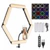 YUYUFA Foldable Splicing 6-Panel LED RGB Video Light 3000K-6500K Dimmable Photography Fill Light Set with Cold Shoe Mount view 1