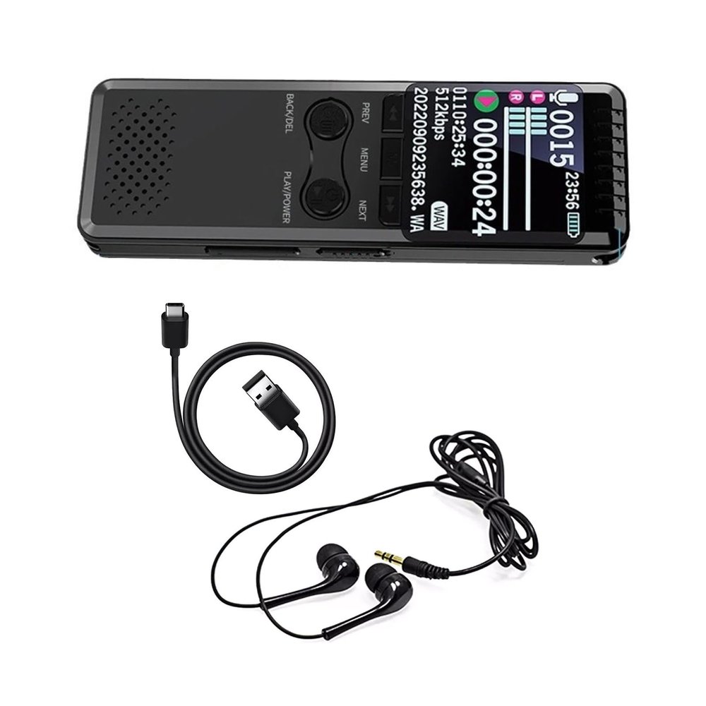 32GB Digital Voice Recorder, Noise Reduction Audio Recording Device for Lectures, Meetings, Interviews