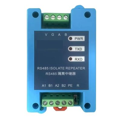 Flozari Analog to Digital Signal Repeater Hub 2-Port Rs485 Communication Isolation Module Signal Amplifier