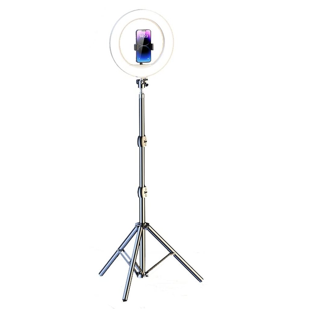 YUYUFA Mobile Phone Live Broadcast Triangle Bracket Fill Light Light a Full Set of Camera Support Frame Selfie Beauty Anchor(E,33 * 210cm)