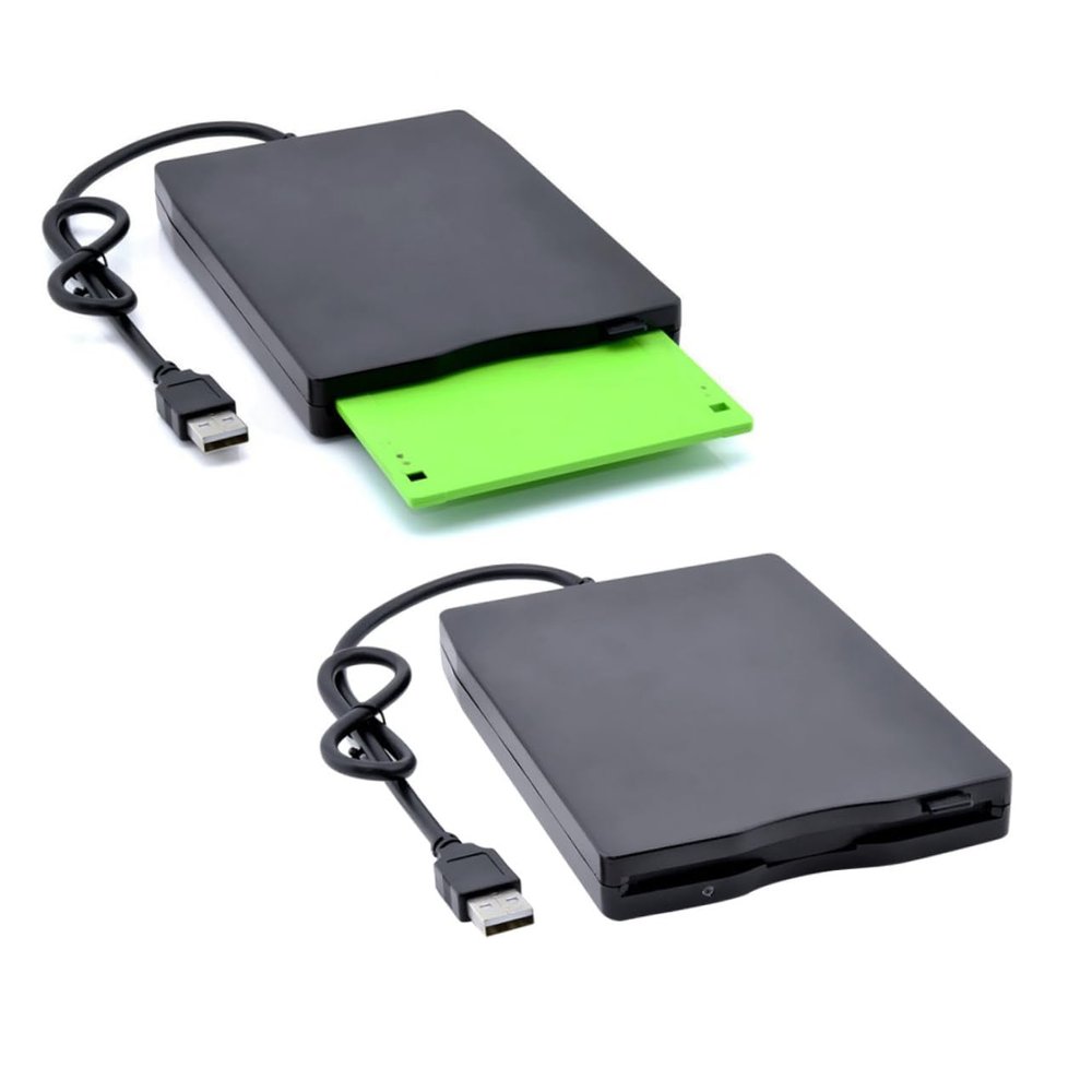 ARTIBETTER Floppy Disk Driver Portable External Floppy Diskette Drive for Fast Data Transfer Compatible with Operating Systems Lightweight Design for Easy Carrying