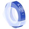 KCMYTONER 50 Pack Compatible for Dymo 520106 3D Plastic Embossing Label 3/8'' x 9.8' White on Blue Emboss Tape for Organizer Xpress Pro 1570 1595, MoTEX E101 E404 Label Makers view 1