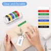 KCMYTONER 50 Pack Compatible for Dymo 520106 3D Plastic Embossing Label 3/8'' x 9.8' White on Blue Emboss Tape for Organizer Xpress Pro 1570 1595, MoTEX E101 E404 Label Makers view 2
