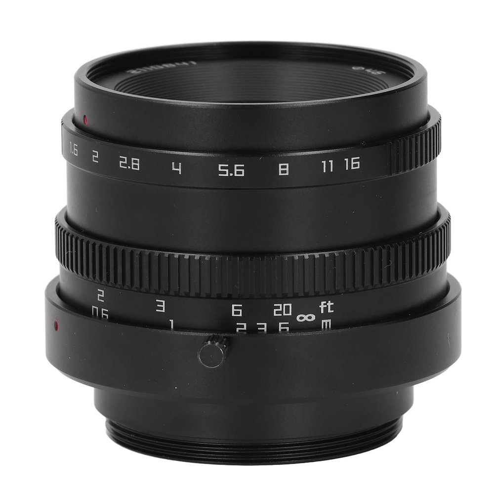 35mm F1.6 Industrial Lens High Precision Aluminum Alloy Camera Lens for LCD Semiconductor Electronic Component Inspection M42 Mount
