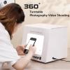 Electric 360 Turntable Gold and Silver Jewelry Photo Light Box Kit, Smart Photography Turntable 20/30CM Photo Studio Photography Light Box Softbox Dimmable Rotating Turntable,T30 view 3