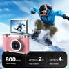 4K Foldable Screen Student Camera, 2025 Upgrade Portable FHD 4K 48MP Point and Shoot Digital Camera, 4K Digital Camera with 18X Zoom Anti-Shake with Flip Screen (Purple Kit) view 3