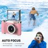 4K Foldable Screen Student Camera, 2025 Upgrade Portable FHD 4K 48MP Point and Shoot Digital Camera, 4K Digital Camera with 18X Zoom Anti-Shake with Flip Screen (Purple Kit) view 4