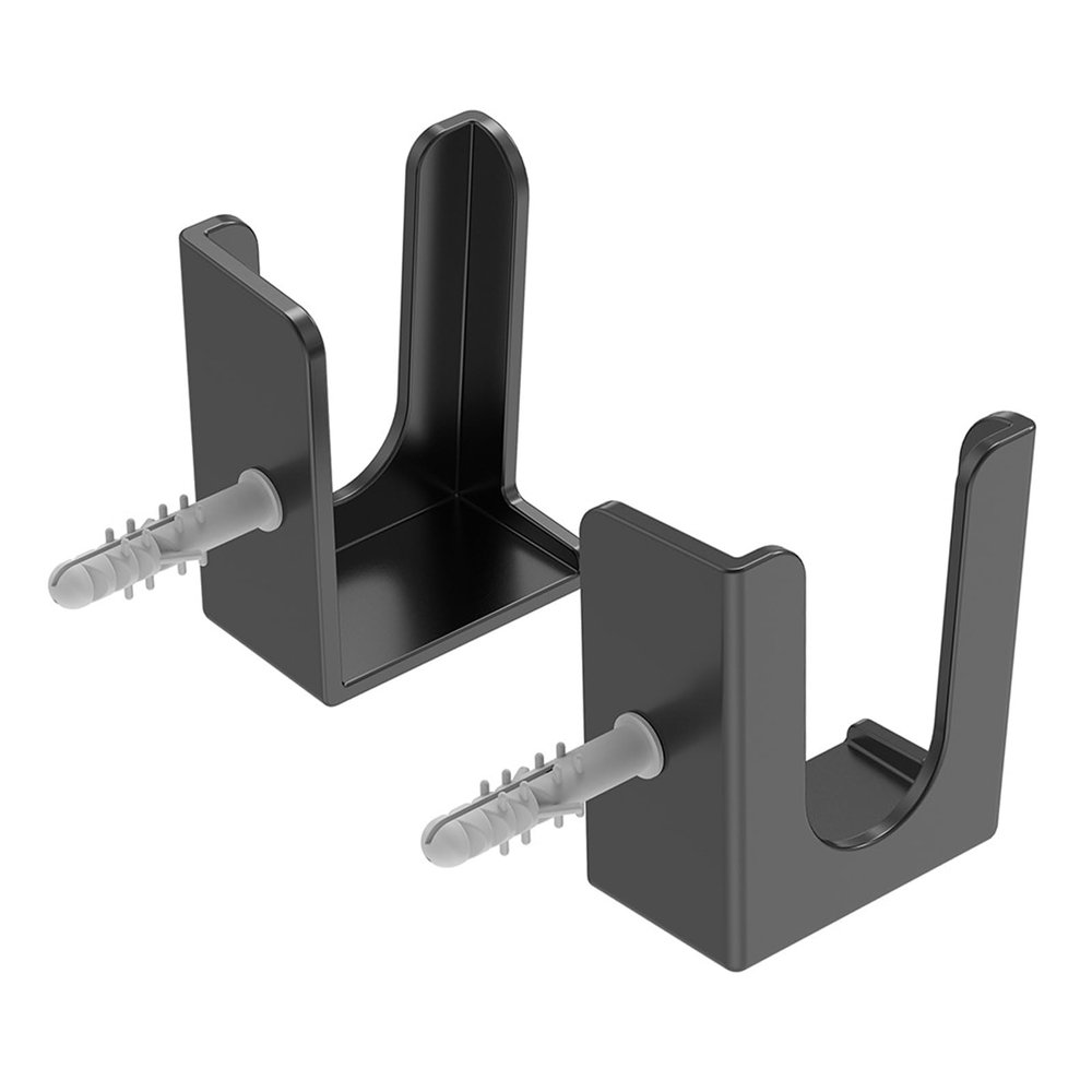 KEXIAO Wall Mounted Power Strips Holder Tablets Phone Holder Stand Bracket Premium ABS Rack for Kitchen, Bathroom, Gym Use
