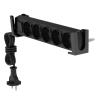 KEXIAO Wall Mounted Power Strips Holder Tablets Phone Holder Stand Bracket Premium ABS Rack for Kitchen, Bathroom, Gym Use view 3