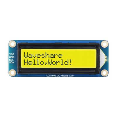 TUOPUONE LCD-1602 I2C Module Green Color 32 Characters LCD 3.3V/5V Backlight Adjustable