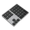 Vvikizy 35 Keys Wireless Number Pad, Aluminium Alloy Numeric Keypad BT5.0 Number Pad for Desktop Laptop Tablet, Suitable for Laptop and for System view 3