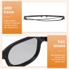 MECCANIXITY 4pcs Polarized 3D Viewing Glasses, Passive Circular 3D Glasses for Anaglyph Movie Cinema Game TV Photo Projector Black view 3