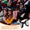 MECCANIXITY 4pcs Polarized 3D Viewing Glasses, Passive Circular 3D Glasses for Anaglyph Movie Cinema Game TV Photo Projector Black view 4