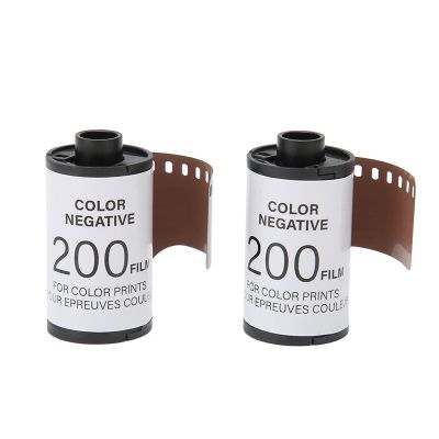 2 Roll 35mm Camera Color Film, ISO 200 8 Sheets HD Color Print Camera Negative Film for 135 Cameras