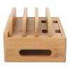 BaotyJie Wood Desktop Docking Charging Stand Multiple Charging Station Rack Cord Box Desktop Docking Rack for Multiple Devices Laptops view 1