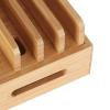 BaotyJie Wood Desktop Docking Charging Stand Multiple Charging Station Rack Cord Box Desktop Docking Rack for Multiple Devices Laptops view 3