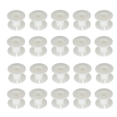 CHEOTIME 20PCS Empty Spool, ABS Empty Wire Spool Cord Bobbin for Speaker Frequency Divider Inductor Coil Cable Management 38mm