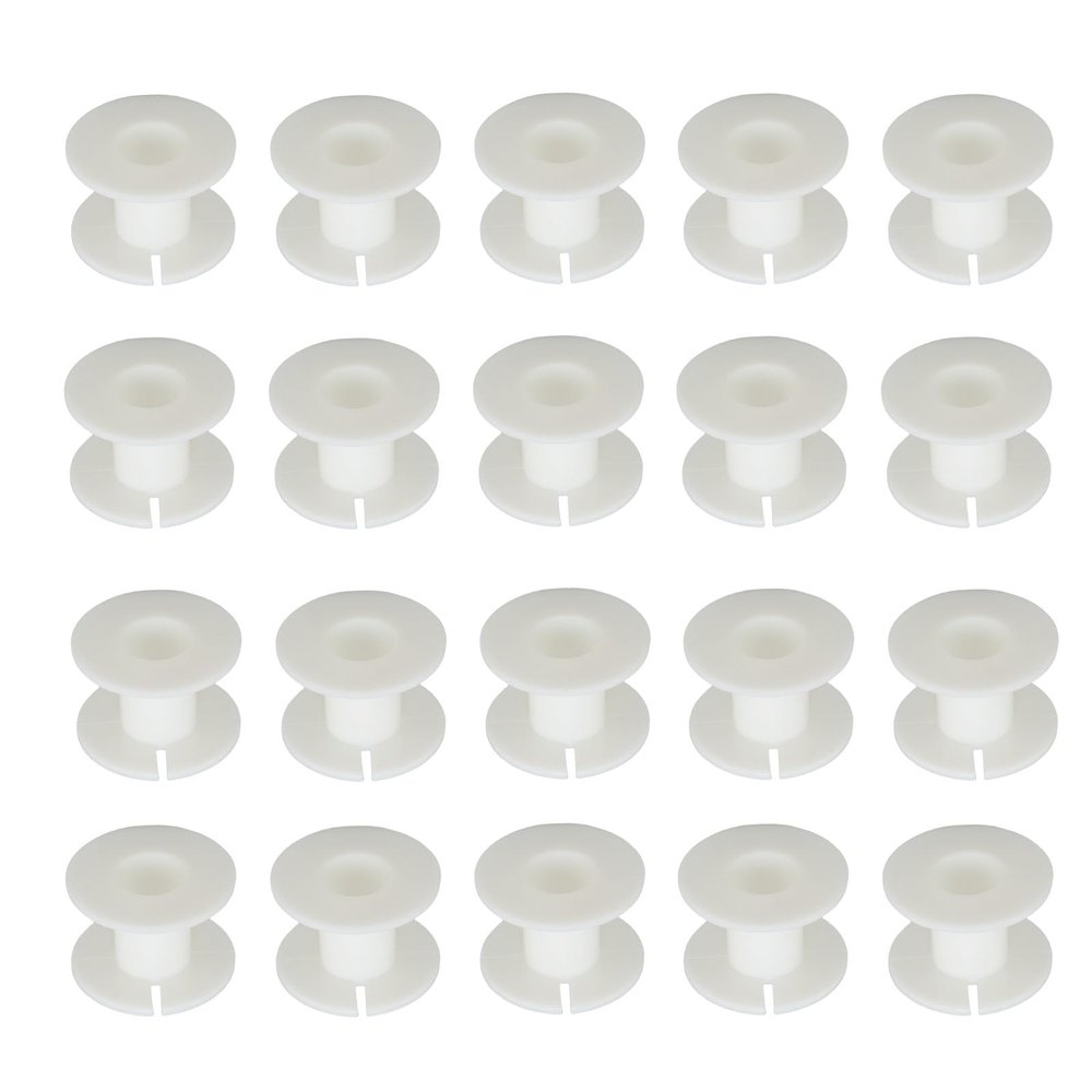 CHEOTIME 20PCS Empty Spool, ABS Empty Wire Spool Cord Bobbin for Speaker Frequency Divider Inductor Coil Cable Management 38mm