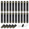 20 Pcs Leather Cord Organizer - Black Leather Cord Ties for Charging Cords, Reusable Charging Cable Organizers view 1
