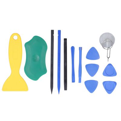 Electronics Repair Tool Plastic Spudger Triangular Opening Prying Bar Suction Cup Kit for Mobile Phones Tablets Laptops Computers Cameras Glasses Watches PVC Material