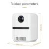 MVUYO Portable LCD LED Projector Home Theater Mirroring 130ANSI Lumens Projector iN iN 3.5mm Audio view 2