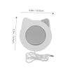 Alipis 55 Smart Heating Coaster USB Cup Warmer for Office Use Thermostatic Mug Mat Auto Shut-Off Coffee and Tea view 2