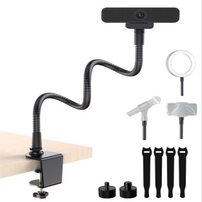 Etour 19-inch Webcam Mount Stand for Desk, 2026 Upgraded Desk Clamp & Gooseneck Arm Stand for Logitech Webcam BRIO 4K C920 C920s C922 C922x C925e C930 C930e C960 C615 NexiGo N60, Cam with 1/4" Thread