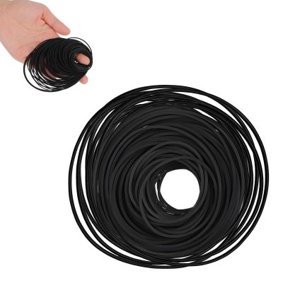 50 Pcs Recorder Rubber Belts Cassette Recorder Repair Maintenance Tape Machine Rubber Belt 40-135 mm Mix Flat Cassette Belts for DVD CD LD VCR Repeater Drives 1mm Width