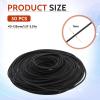 50 Pcs Recorder Rubber Belts Cassette Recorder Repair Maintenance Tape Machine Rubber Belt 40-135 mm Mix Flat Cassette Belts for DVD CD LD VCR Repeater Drives 1mm Width view 2