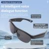 CHEOTIME AI Translator Smart Glasses, Bluetooth 5.3 Glasses Real Time Polarized Translator Glasses with Built in Mic Speaker for Music Call view 4
