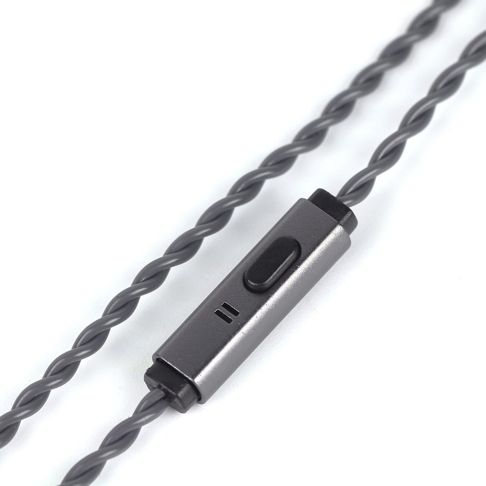 Tripowin Grace Silver-Plated 2Pin OFC IEM Replacement Cable with Mic