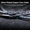 Tripowin Grace Silver-Plated 2Pin OFC IEM Replacement Cable with Mic view 3
