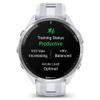 Garmin 010-02809-01 Forerunner 965 Running Smartwatch Whitestone and Powder Gray Bundle with Deco Essentials Charging Dock, Silicone Dust Cover 3 Pack and 1.4 Inch Screen Protector view 3