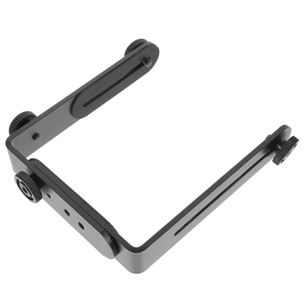 Tofficu Shaped Bracket for Camera Speedlight Screw Holder for Camcorders LED Lights Matte Finish Slip Resistant Design for Photographers