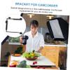 Tofficu Shaped Bracket for Camera Speedlight Screw Holder for Camcorders LED Lights Matte Finish Slip Resistant Design for Photographers view 3