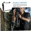 Tofficu Shaped Bracket for Camera Speedlight Screw Holder for Camcorders LED Lights Matte Finish Slip Resistant Design for Photographers view 4