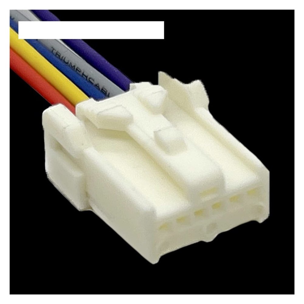 6Pin Car DVD Plug Wiring Harness Rearview Mirror Electronic Connector with Cable 7283-8660 Compatible with YAZAKI