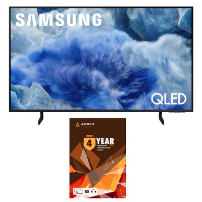 Samsung QN50Q8FAAFXZA 50 Inch Class QLED Q8F 4K Vision AI Smart TV with 4 Year Amber Protection Plan (2025)
