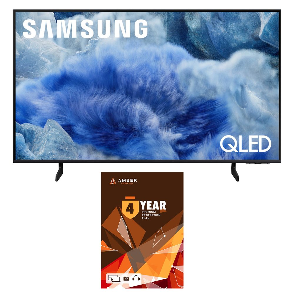 Samsung QN50Q8FAAFXZA 50 Inch Class QLED Q8F 4K Vision AI Smart TV with 4 Year Amber Protection Plan (2025)
