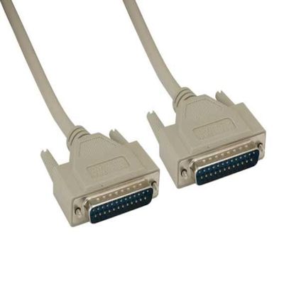 15 ft. IEEE-1284 DB25 Male to Male Parallel Cable - Beige