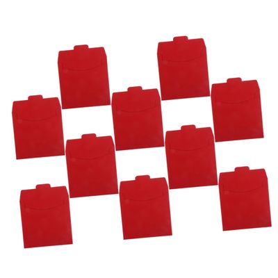ABOOFAN 10Pcs CD Sleeves Red Paper DVD Envelopes Portable Storage Holder for and DVDs Professional Packaging for Photographers Compact Design for Media Collection